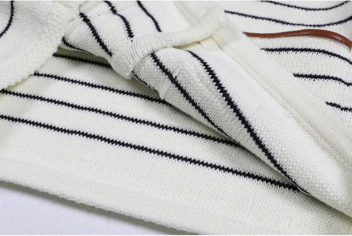 Geplooide top met uitlopende mouwen en maxi-rok set met tailleband – Rosiny 