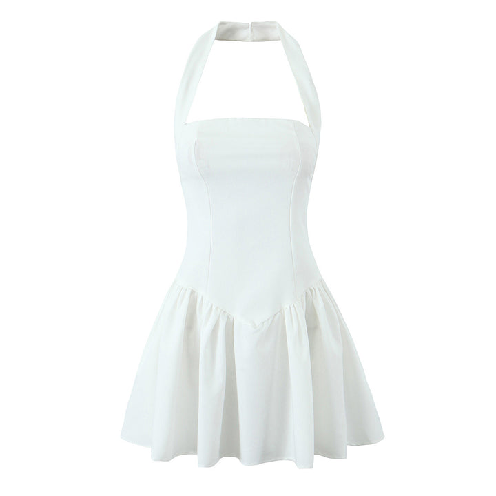 Halter Neck Sleeveless Mini Dress