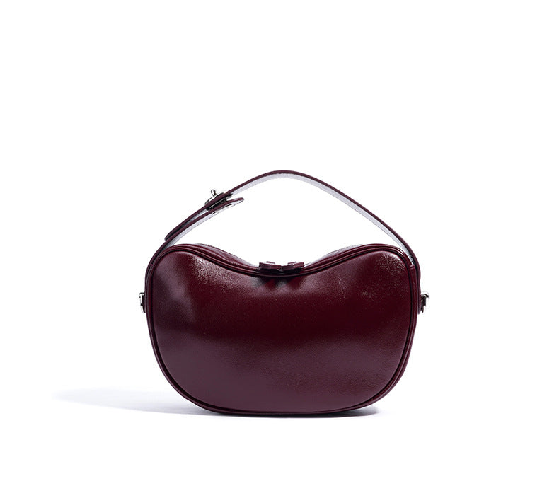 gewebte Rattan-Tragetasche mit doppelten Ledergriffen – LÉONIE 