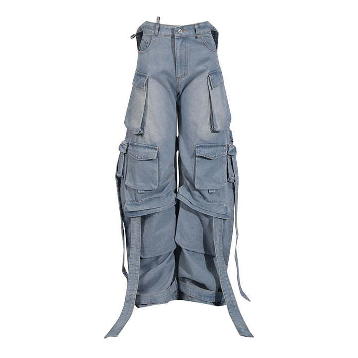 褶皱喇叭袖上衣和高腰裙套装，配腰带 – Rosiny 