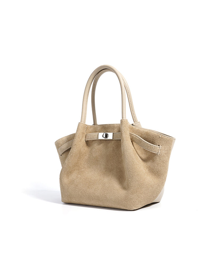 حقيبة توت من جلد الغزال بمقابض منظمة – مايفزو