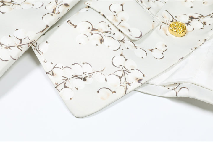 Geplooide top met uitlopende mouwen en maxi-rok set met tailleband – Rosiny 