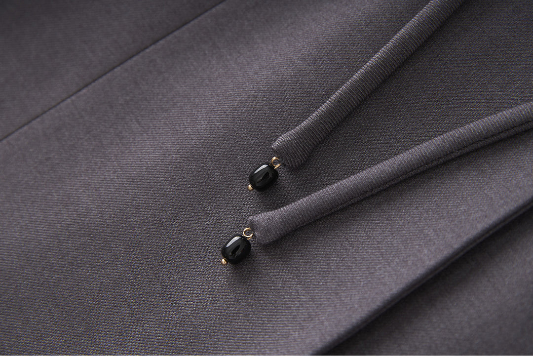 Tailored wrap blazer with self-tie belt – GRACE