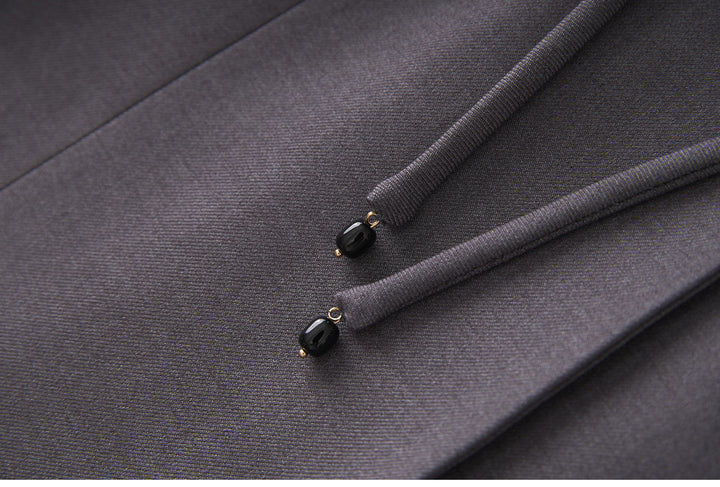 Tailored wrap blazer with self-tie belt – GRACE