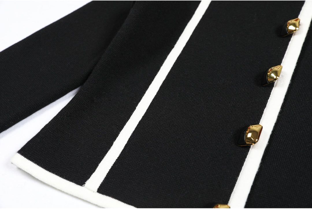 褶皱喇叭袖上衣和高腰裙套装，配腰带 – Rosiny 