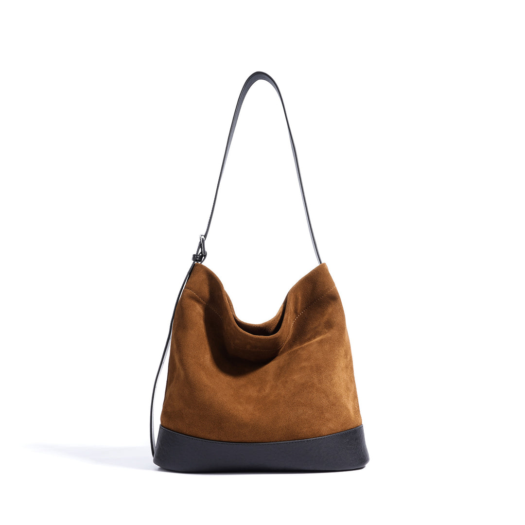 gewebte Rattan-Tragetasche mit doppelten Ledergriffen – LÉONIE 