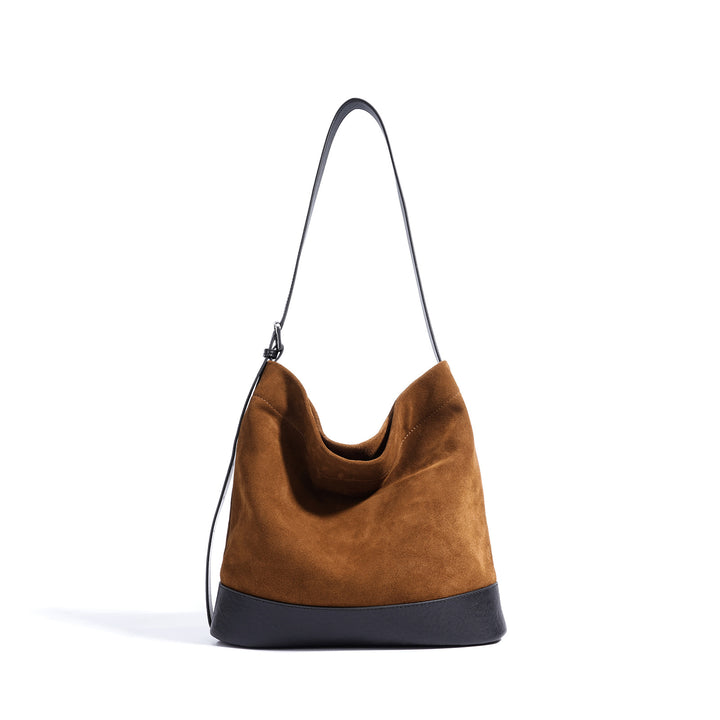 gewebte Rattan-Tragetasche mit doppelten Ledergriffen – LÉONIE 