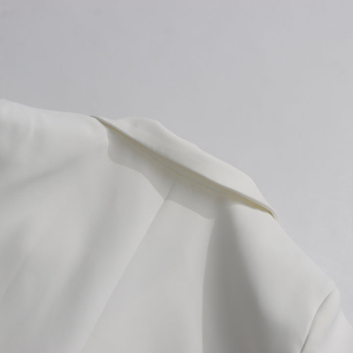 crystal-embellished double-breasted blazer - RESMÉLU