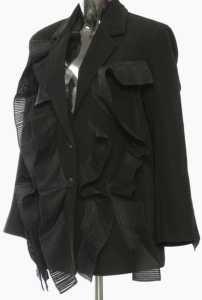Ruffled patchwork blazer – SARAH