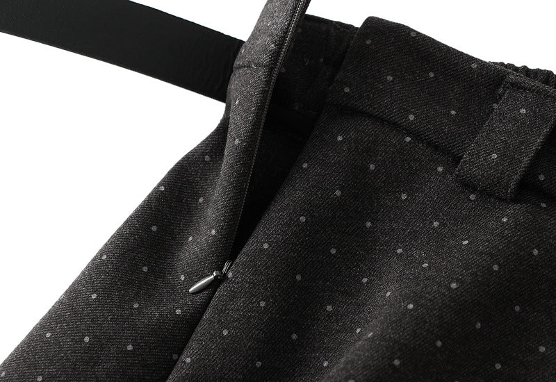 A-line midi skirt with micro-stud detailing – STELLA