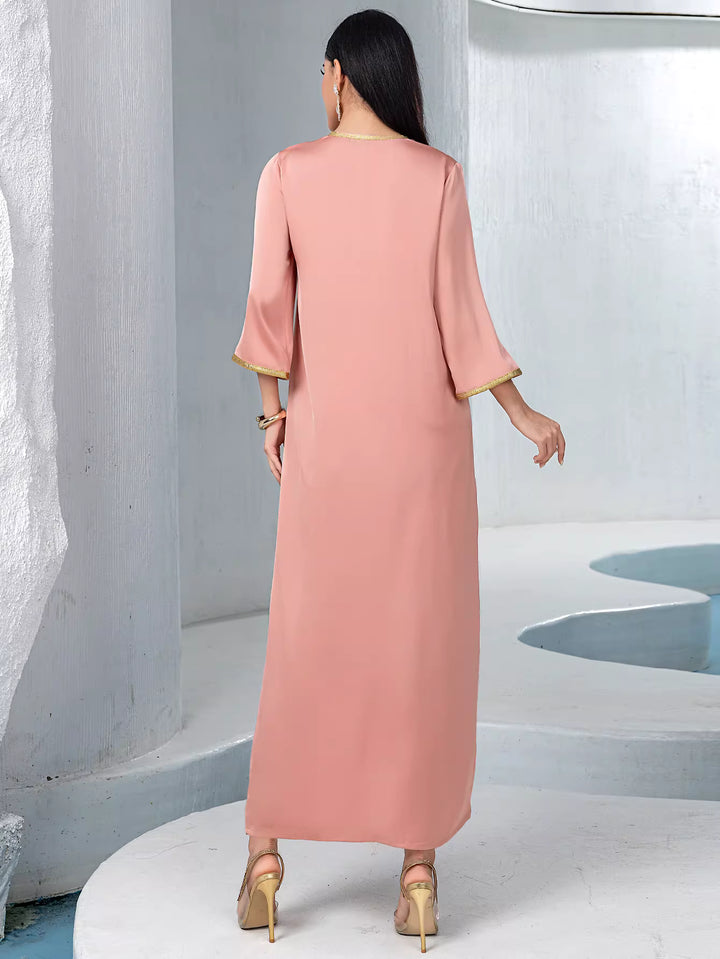 Long off-shoulder velvet dress with side slit – MIDNIGHT