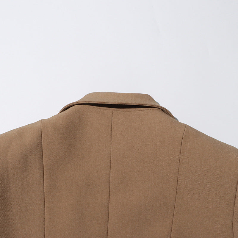 Geplooide top met uitlopende mouwen en maxi-rok set met tailleband – Rosiny 