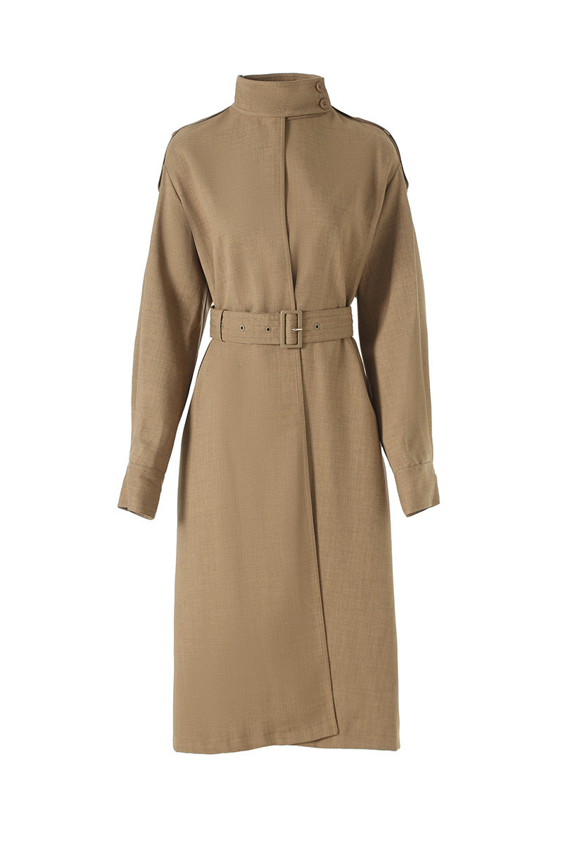 high-end belted trench coat – IMPERIA