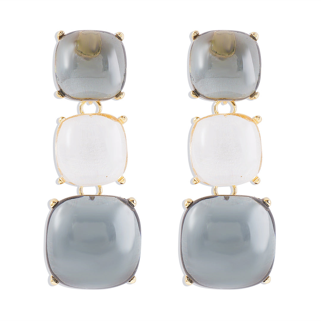 collier chaîne multicolore avec breloques de mer en émail - CORALIA 