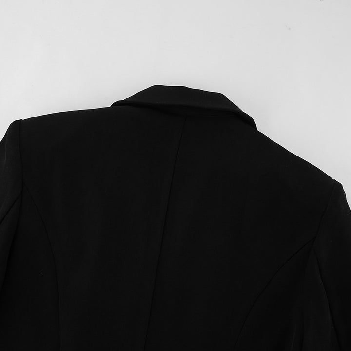 Haut à manches évasées plissées et ensemble jupe longue avec ceinture à la taille – Rosiny 