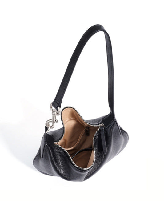 sac cabas en rotin tissé avec doubles poignées en cuir – LÉONIE 