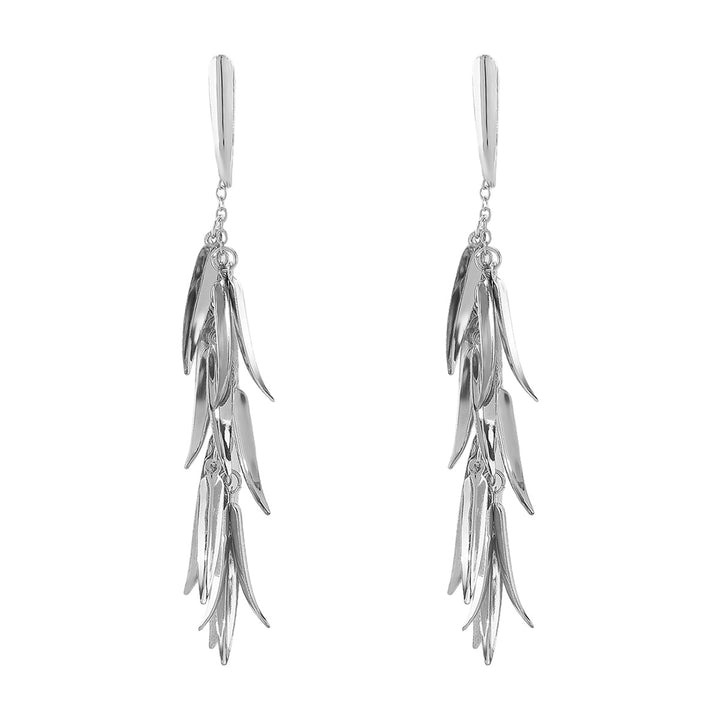 cascading leaf drop earrings - AUROXILA
