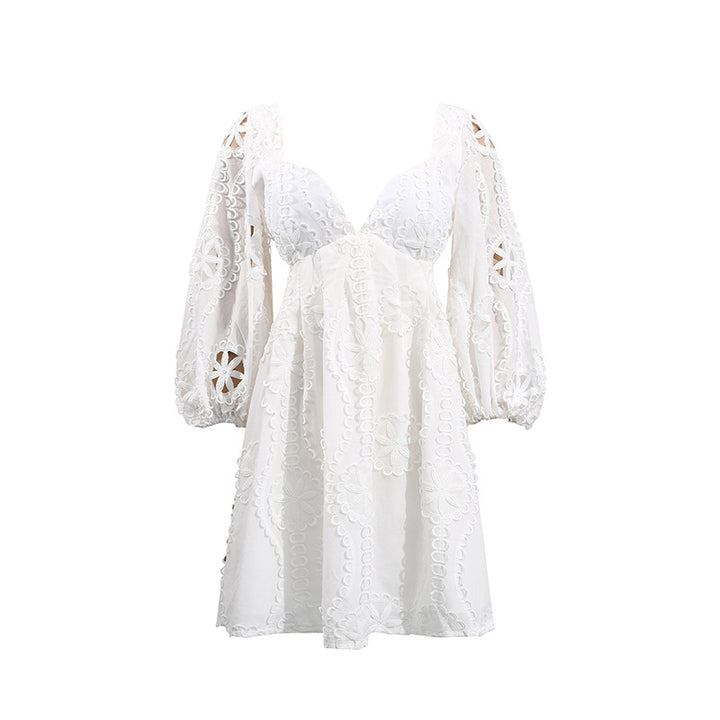 Plissiertes Oberteil mit ausgestellten Ärmeln und Maxirock-Set mit Taillengürtel – Rosiny 