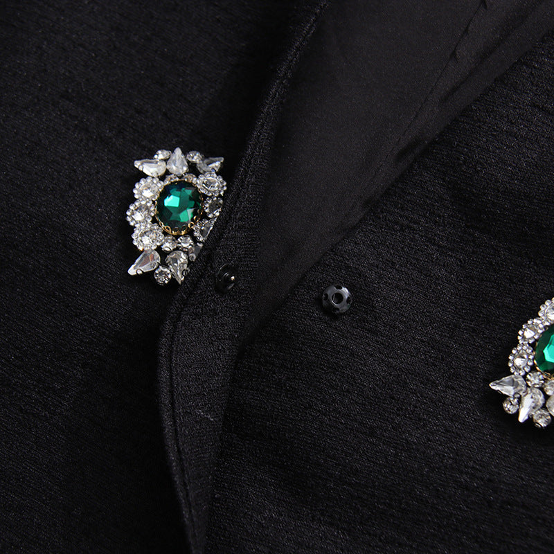 Geplooide top met uitlopende mouwen en maxi-rok set met tailleband – Rosiny 