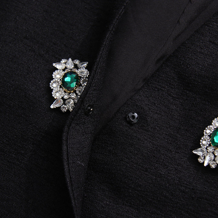 Geplooide top met uitlopende mouwen en maxi-rok set met tailleband – Rosiny 