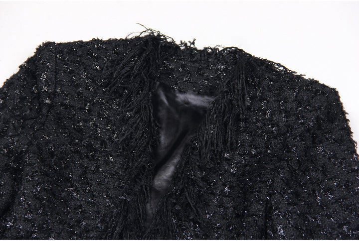 Haut à manches évasées plissées et ensemble jupe longue avec ceinture à la taille – Rosiny 