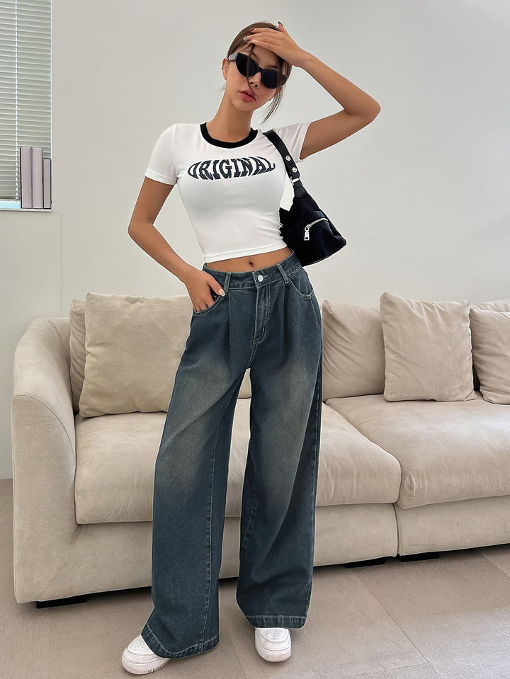 فستان متوسط ​​الطول بأكمام منفوخة – إلورازاتشي