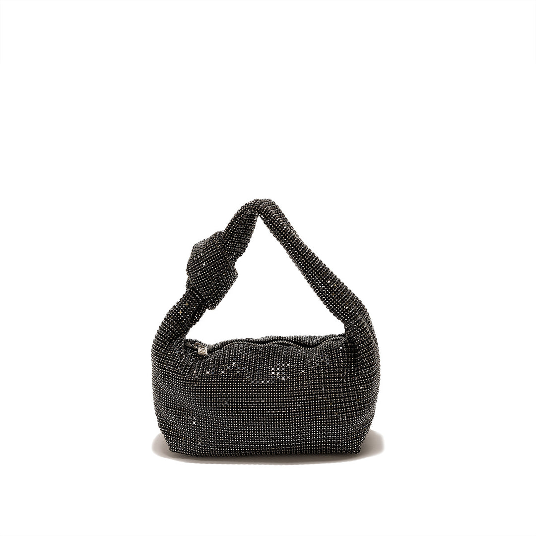 Crystal Mesh Knot Shoulder Bag – NOIRÉLLE