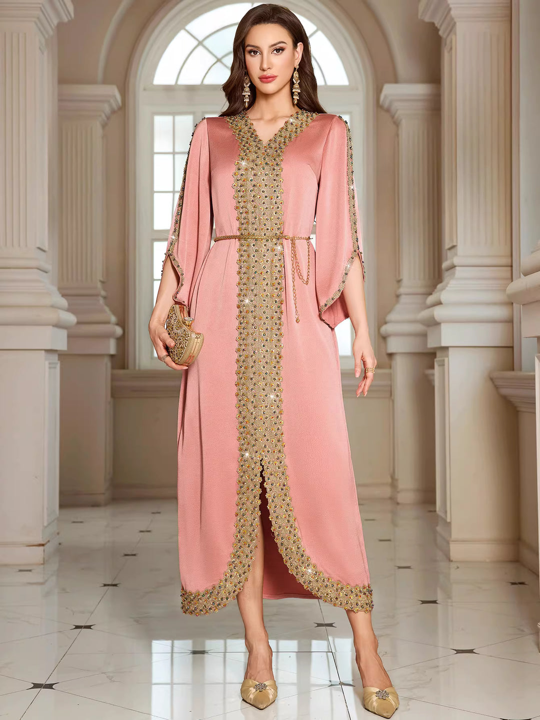 Elegant Long Sleeve Maxi Dress – LIRIA