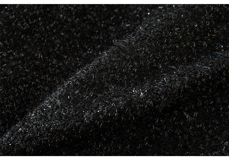 belted tweed blazer with gold buttons – CELINE