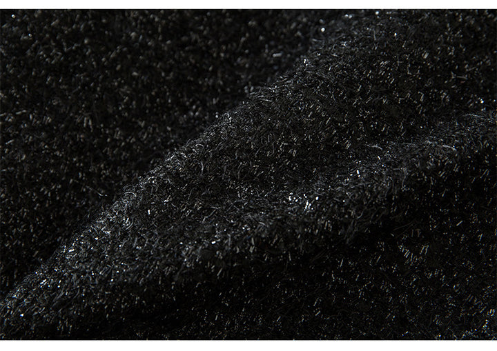 belted tweed blazer with gold buttons – CELINE