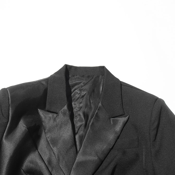 Plissiertes Oberteil mit ausgestellten Ärmeln und Maxirock-Set mit Taillengürtel – Rosiny 