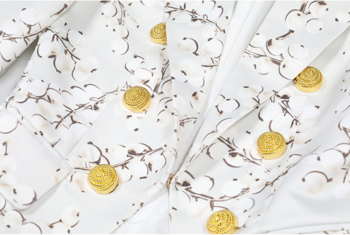 Geplooide top met uitlopende mouwen en maxi-rok set met tailleband – Rosiny 