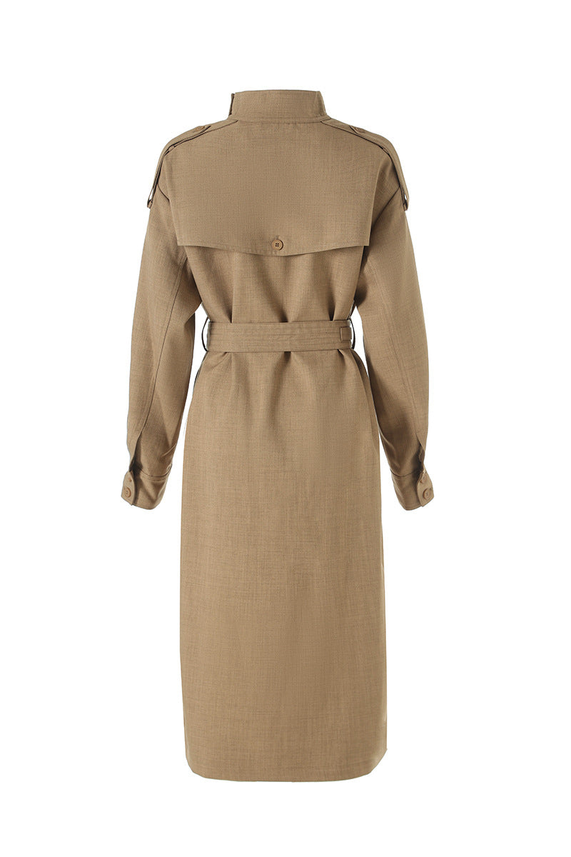 high-end belted trench coat – IMPERIA