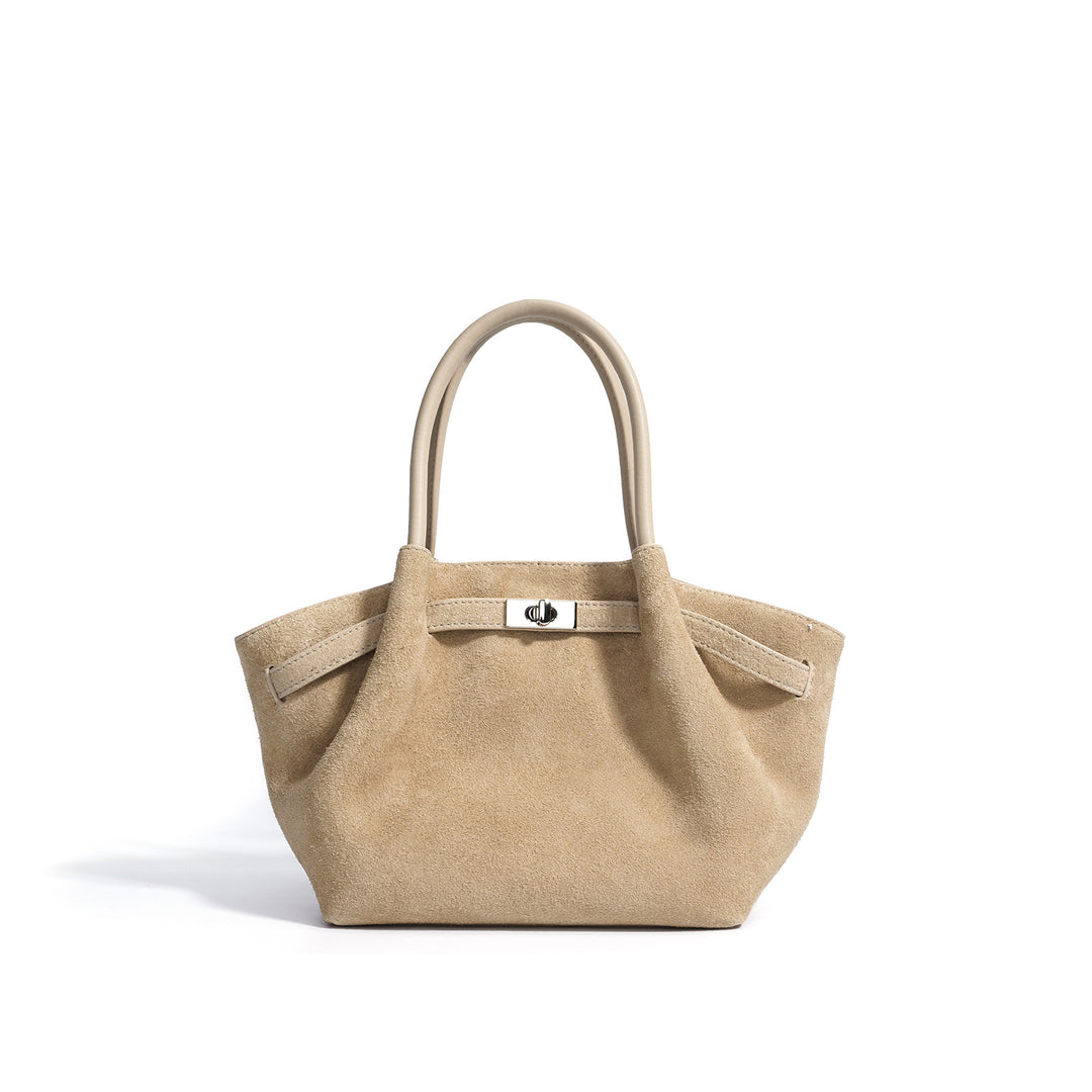 حقيبة توت من جلد الغزال بمقابض منظمة – مايفزو