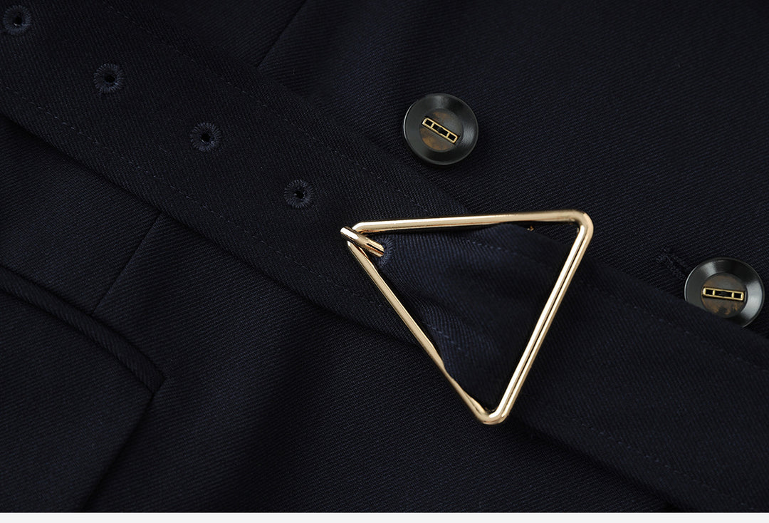 Belted wrap blazer and flared trousers set – IRON