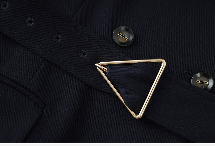 Belted wrap blazer and flared trousers set – IRON