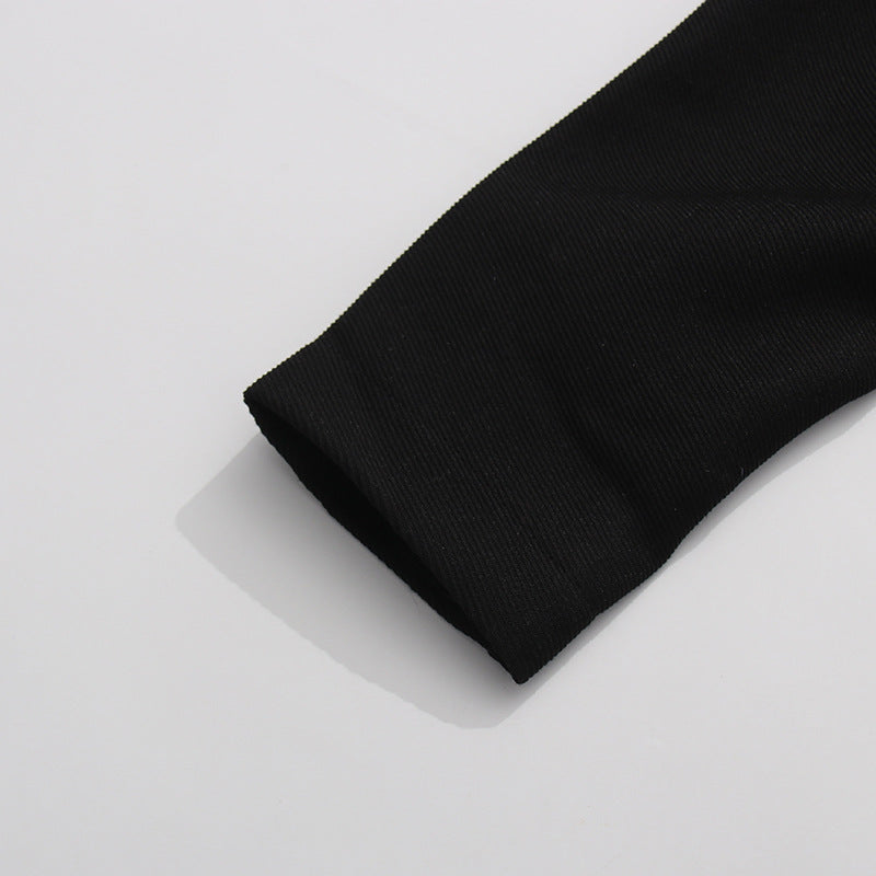 جاكيت بياقة عالية وسحاب أمامي مع حلية ذهبية - أوريا