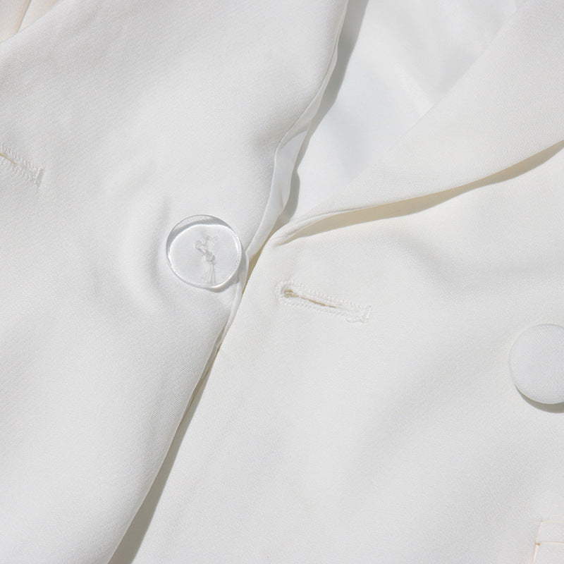 بليزر مزدوج الصدر بحافة مقصوصة بالليزر - أردينيم