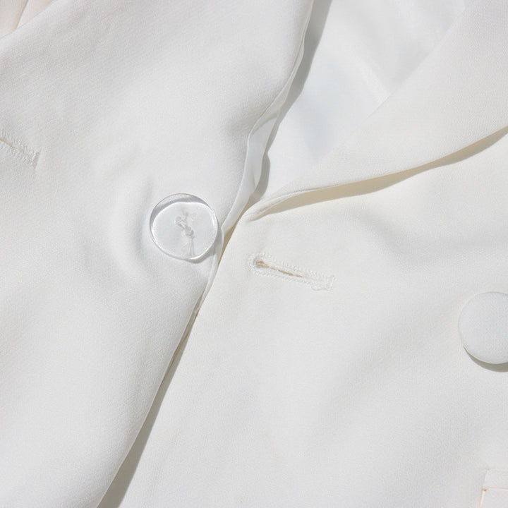 بليزر مزدوج الصدر بحافة مقصوصة بالليزر - أردينيم