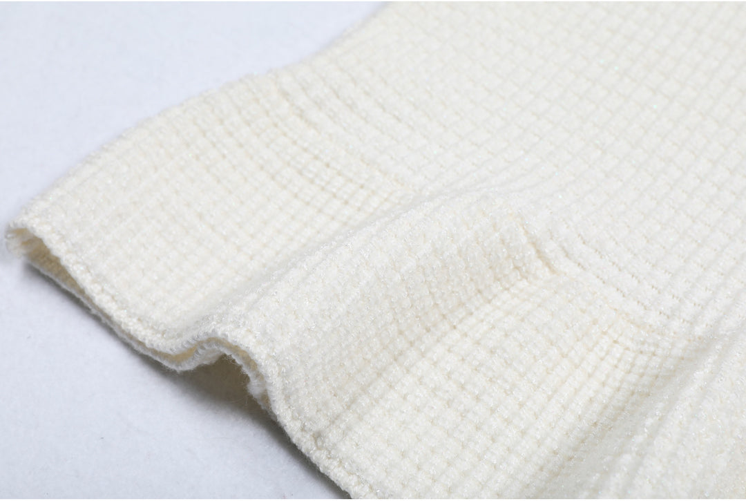 Haut à manches évasées plissées et ensemble jupe longue avec ceinture à la taille – Rosiny 