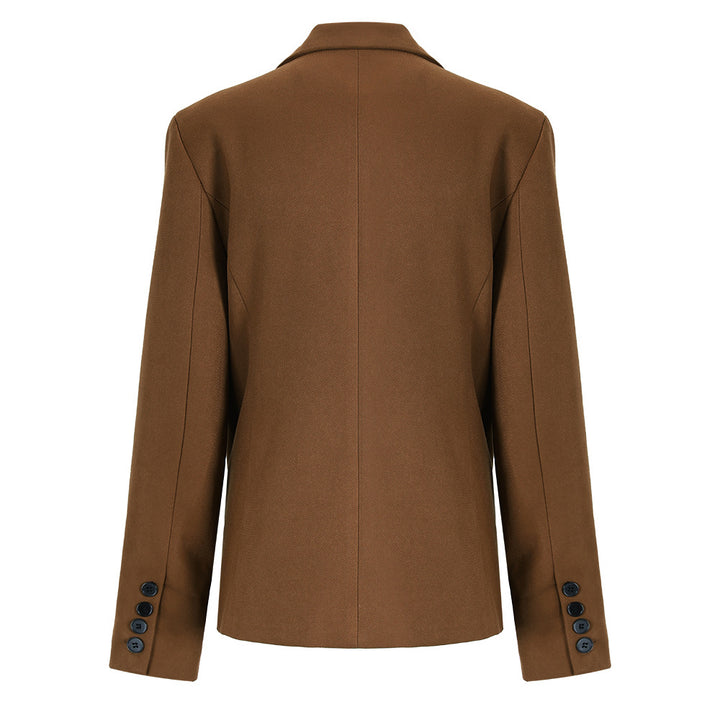 بليزر غير متماثل مصمم خصيصًا بحافة مطوية – كاميليا