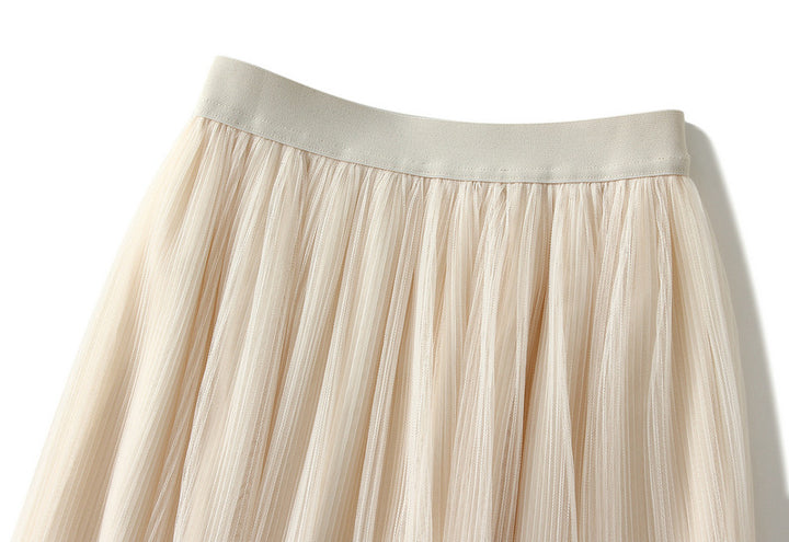 tiered pleated chiffon midi skirt – AUREN