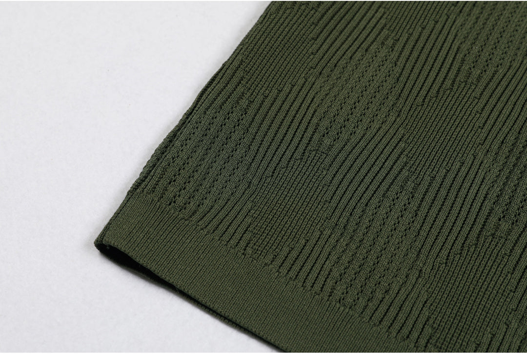 Plissiertes Oberteil mit ausgestellten Ärmeln und Maxirock-Set mit Taillengürtel – Rosiny 