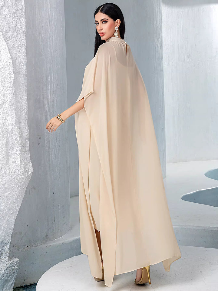 soft-draped evening dress with sculpted waist – ISADORA