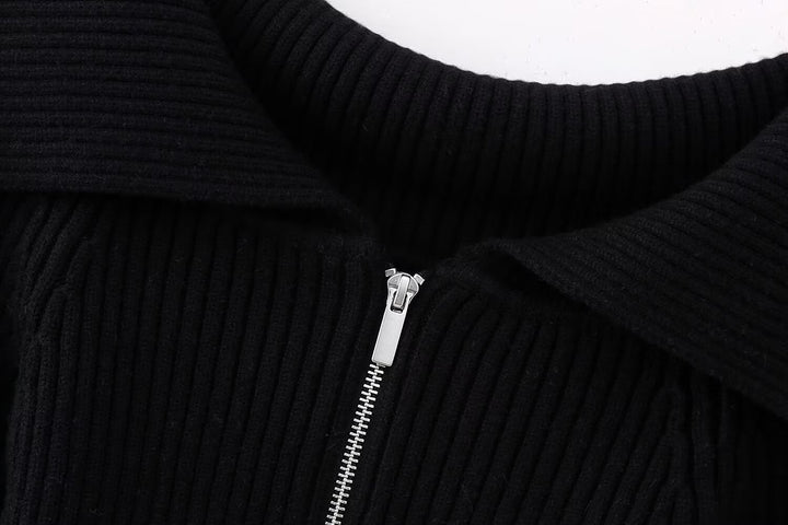 Geplooide top met uitlopende mouwen en maxi-rok set met tailleband – Rosiny 