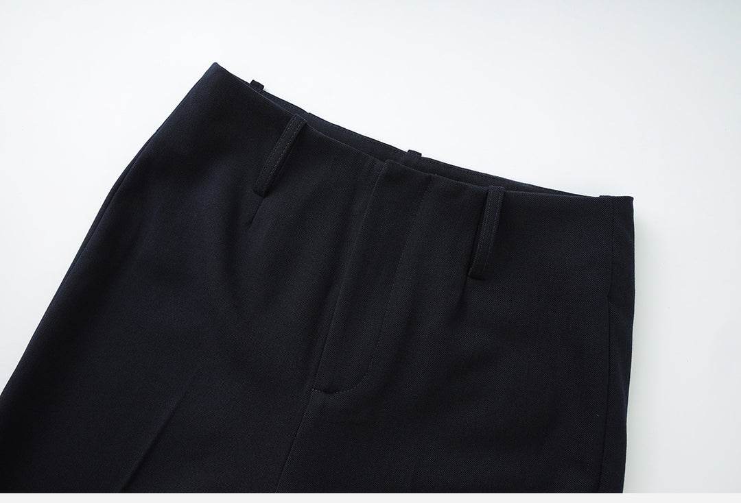 Belted wrap blazer and flared trousers set – IRON