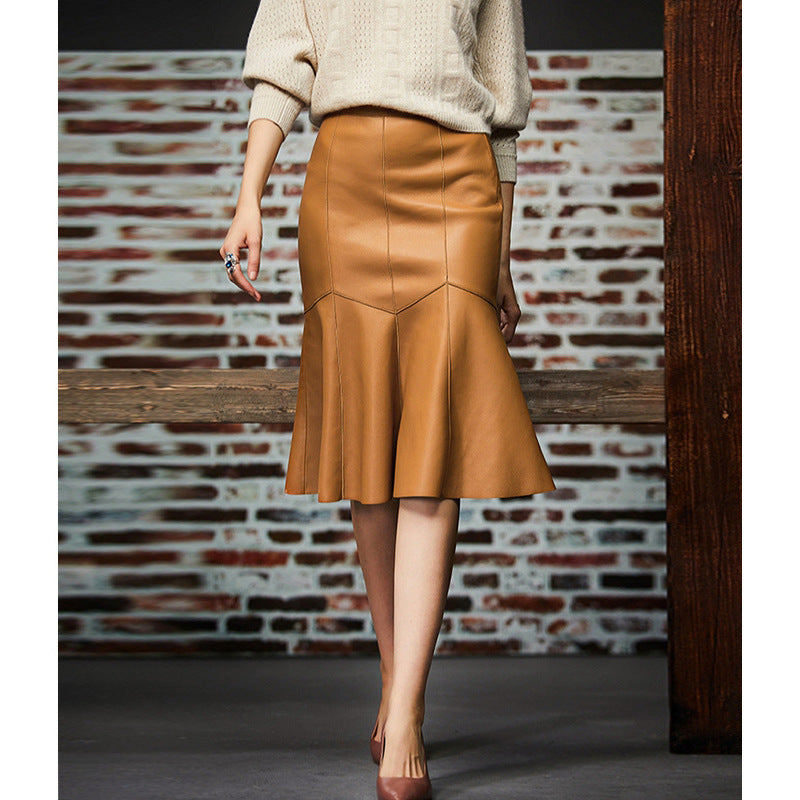 Geplooide top met uitlopende mouwen en maxi-rok set met tailleband – Rosiny 