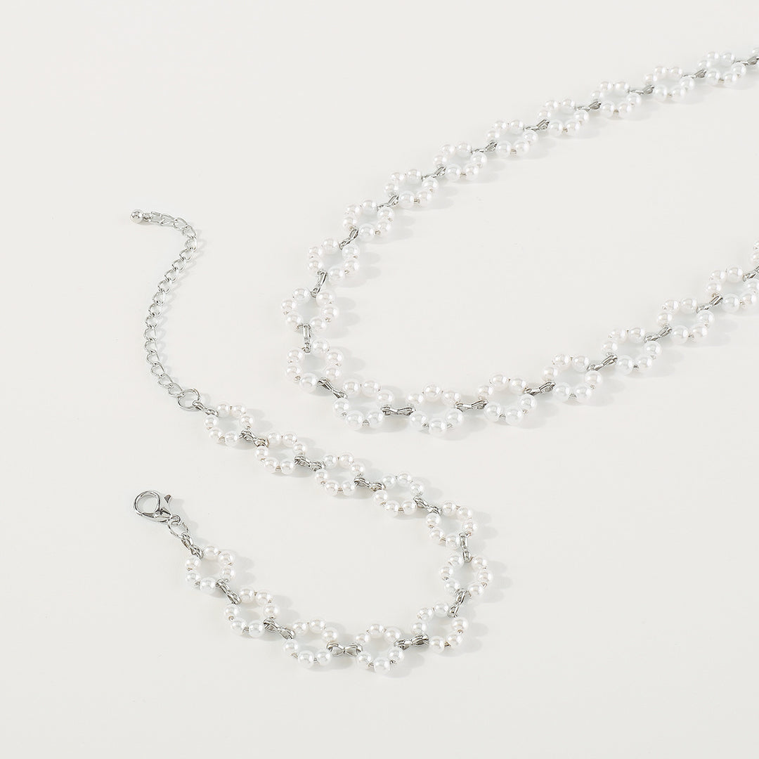 pearl choker and bracelet set – GRACE