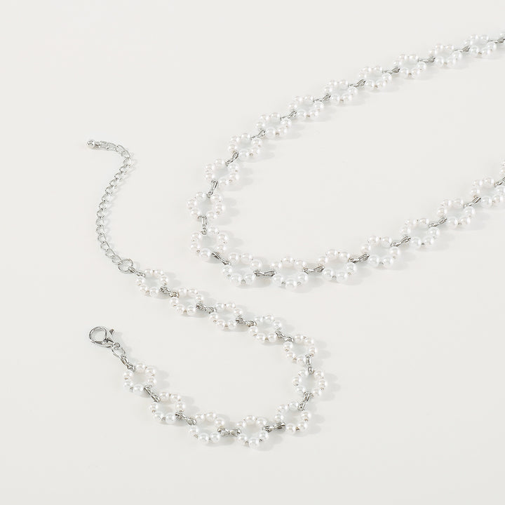 pearl choker and bracelet set – GRACE