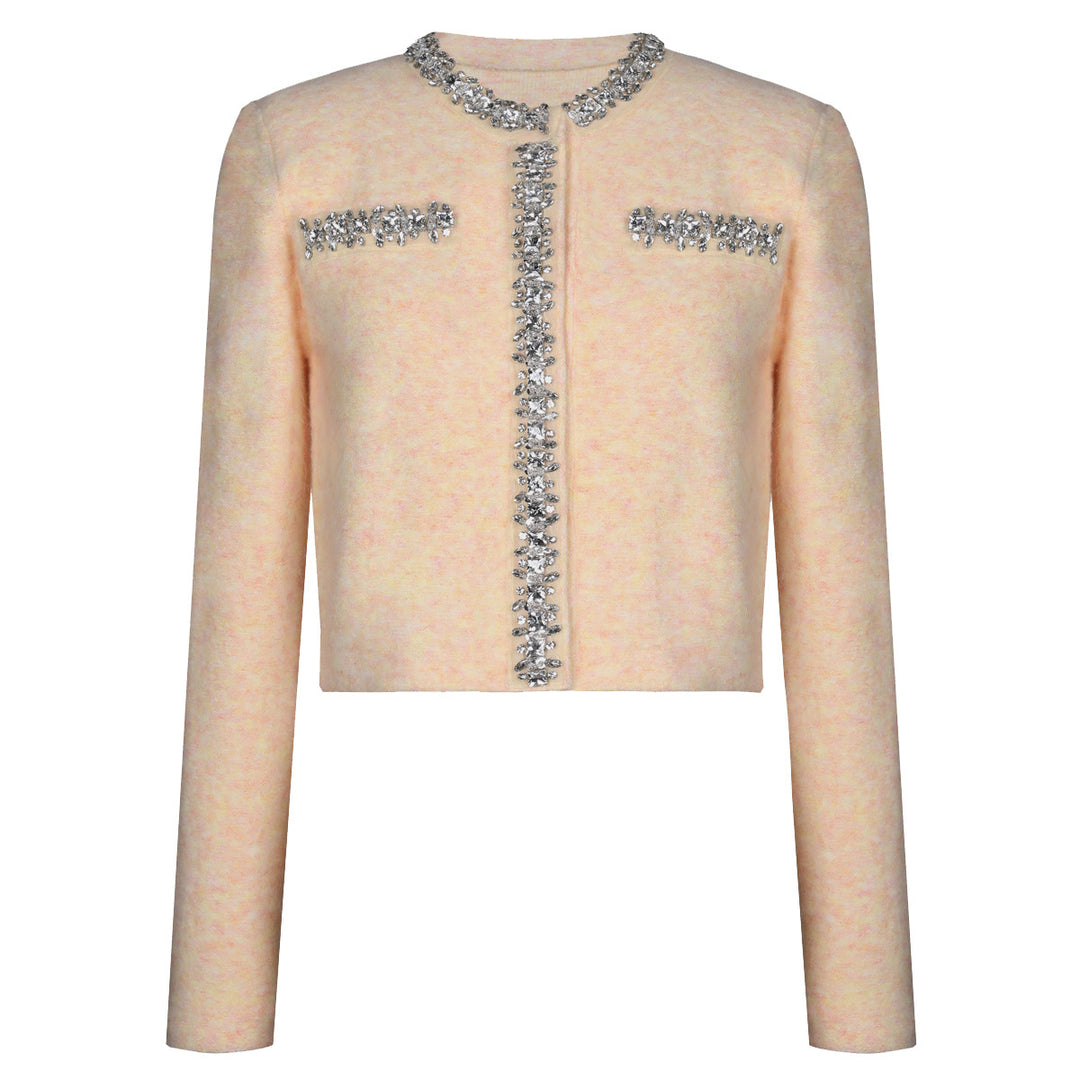 two-piece knit set with crystal trim – SELMADRI